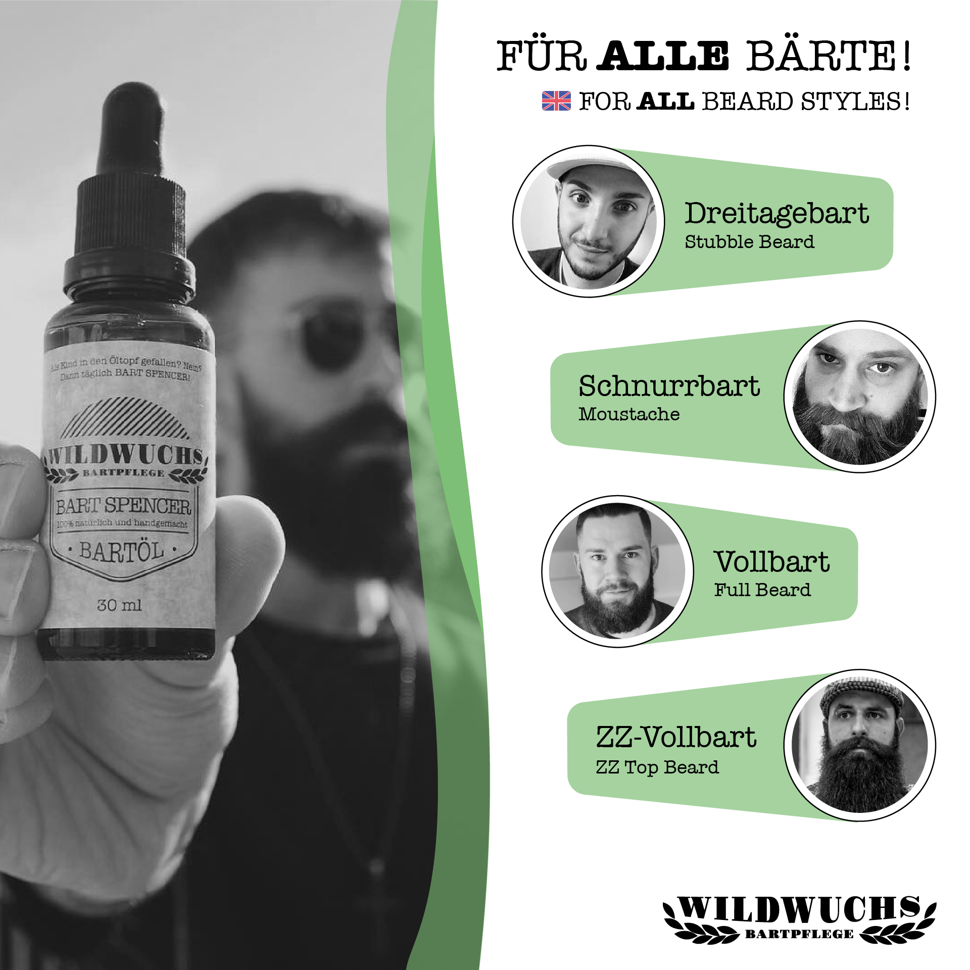 Bartöl BART SPENCER – Bartpflege ml Wildwuchs – 30